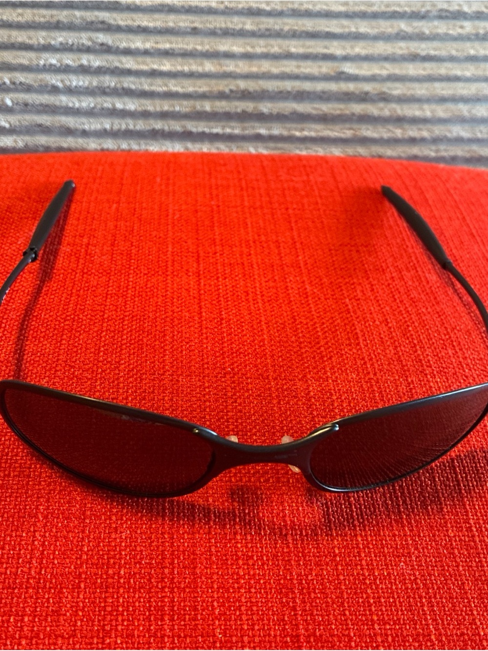 AUTHENTIC OAKLEY A-WIRE SUNGLASSES Black Frame And Glasses - Picture 4 of 13